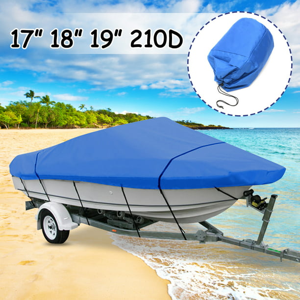 210D Heavy Duty Pontoon Boat Cover Trailerable Waterproof UV Resistant Runabouts